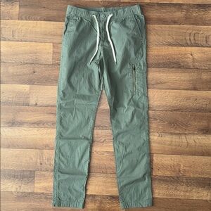 Vuori Size Small Ripstop Pants Olive Green Comfortable Hiking Trail Backpacking